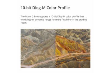 Image of DJI Innovations Mavic 2 Pro Drone w/ Hasselblad L1D-20c Camera and 20 MP 1in CMOS Sensor, Adjustable Aperture f/2.8 - f/11, 10-bit Dlog-M, 10-bit HDR Video, CP.MA.00000019.01