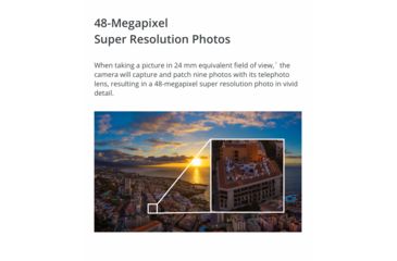 Image of DJI Innovations Mavic 2 Pro Drone w/ Hasselblad L1D-20c Camera and 20 MP 1in CMOS Sensor, Adjustable Aperture f/2.8 - f/11, 10-bit Dlog-M, 10-bit HDR Video, CP.MA.00000019.01