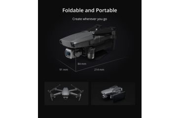 Image of DJI Innovations Mavic 2 Pro Drone w/ Hasselblad L1D-20c Camera and 20 MP 1in CMOS Sensor, Adjustable Aperture f/2.8 - f/11, 10-bit Dlog-M, 10-bit HDR Video, CP.MA.00000019.01