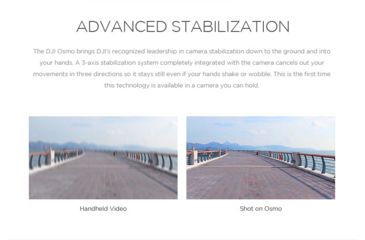 Image of DJI Innovations Osmo Handheld X3 High Definition 4K Digital Camcorder, Black CP.ZM.000160