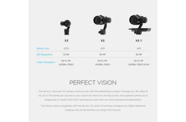Image of DJI Innovations Osmo Handheld X3 High Definition 4K Digital Camcorder, Black CP.ZM.000160