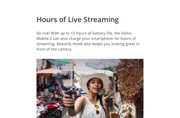 Image of DJI Innovations Osmo Mobile 2 Handheld Smartphone Gimbal, CP.ZM.00000064.01