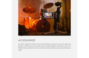 Image of DJI Innovations Osmo Plus Handheld Gimbal and Camera, CP.ZM.000425