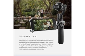 Image of DJI Innovations Osmo Plus Handheld Gimbal and Camera, CP.ZM.000425