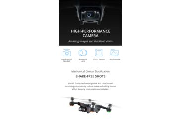 Image of DJI Innovations Spark Fly More Combo w/ Mechanical 2-Axis Gimbal, 1/2.3in Sensor, FlightAutonomy, Flight Protection, Lava Red, CP.PT.000901