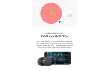 Image of DJI Innovations Spark Fly More Combo w/ Mechanical 2-Axis Gimbal, 1/2.3in Sensor, FlightAutonomy, Flight Protection, Lava Red, CP.PT.000901