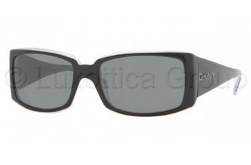 Image of DKNY DY4056 Single Vision Prescription Sunglasses DY4056-336087-5617 - Lens Diameter 56 mm, Frame Color Black Ice
