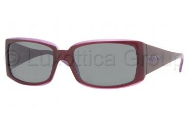 Image of DKNY DY 4056 Sunglasses Styles Violet-Lilac Frame / Gray Lenses, 337087-5617, DKNY DY 4056 Sunglasses Styles Violet-Lilac Frame / Gray Lenses