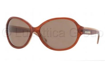 Image of DKNY DY 4060 Sunglasses Styles Brown/Striped Cream Frame / Brown Lenses, 343173-6015, DKNY DY 4060 Sunglasses Styles Brown/Striped Cream Frame / Brown Lenses