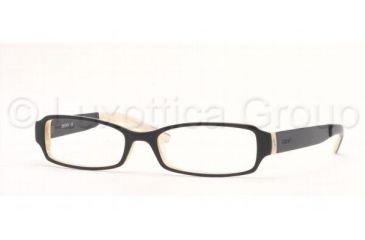 Image of DKNY Eyeglasses DY4531 with No-Line Progressive Rx Prescription Lenses, Select Frame Color / Lens Diameter Black/Light Horn Frame / 50 mm Prescription Lenses