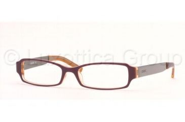 Image of DKNY Eyeglasses DY4531 with No-Line Progressive Rx Prescription Lenses, Select Frame Color / Lens Diameter Purple/Orange/Transparent Frame / 50 mm Prescription Lenses