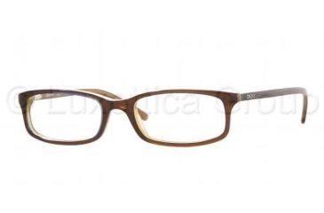Image of DKNY DY 4557 Eyeglasses Styles - Light Brown/White/Ligh Frame w/Non-Rx 51 mm Diameter Lenses, 3270-5117