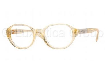 Image of DKNY DY4568 SV Prescription Eyeglasses, Transparent Light Yellow Frame / 46 mm Prescription Lenses, 3215 4618