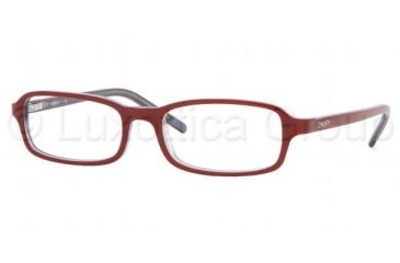 Image of DKNY DY4580 SV Prescription Eyeglasses, Bordeaux White Blue Transp. Frame / 51 mm Prescription Lenses, 3361 5117