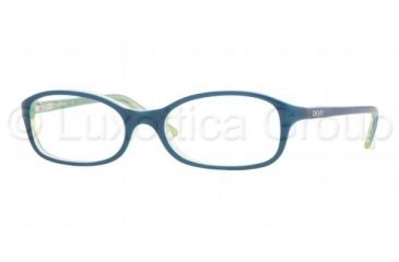 Image of DKNY DY 4581 Eyeglasses Styles Blue-Azure-Green Transparent Frame w/Non-Rx 51 mm Diameter Lenses, 3367-5116