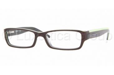 Image of DKNY DY4587 Bifocal Eyeglasses Brown/Green/Transparent Blue Frame / 51 mm Prescription Lenses, 3401-5116, Select Frame Color / Lens Brown/Green/Transparent Blue Frame / 51 mm Prescription Lenses
