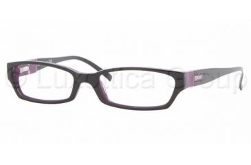 Image of DKNY DY4589 Bifocal Eyeglasses Black/Violet Frame / 49 mm Prescription Lenses, 3411-4916, Select Frame Color / Lens Diameter Black/Violet Frame / 49 mm Prescription Lenses
