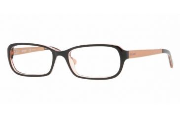Image of DKNY DY4595 Progressive Eyeglasses Black/Orange Frame / 50 mm Prescription Lenses, 3442-5016