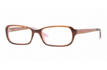 Image of DKNY DY4595 Progressive Eyeglasses Striped Havana/Pink Frame / 50 mm Prescription Lenses, 3410-5016