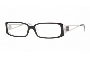 Image of DKNY DY4607 SV Prescription Eyeglasses - Top Black Ice Demo Lens Frame / 50 mm Prescription Lenses, 3360-5015