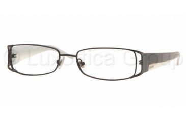 Image of DKNY DY5575 SV Prescription Eyeglasses - Shiny Black Demo Lens Frame / 50 mm Prescription Lenses, 1111-5016
