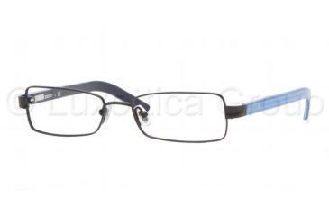 Image of DKNY DY 5585 Eyeglasses, Matte Black Frame w/NonRx 50 mm Diameter Lenses, 1004 5016