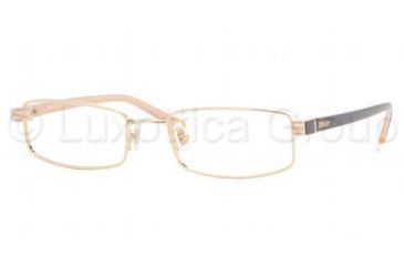 Image of DKNY DY 5588 Eyeglasses Styles - Gold Frame w/Non-Rx 50 mm Diameter Lenses, 1001-5018