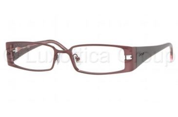 Image of DKNY Eyeglasses DY5598 with No-Line Progressive Rx Prescription Lenses, Select Frame Color / Lens Diameter Red Wine Frame / 49 mm Prescription Lenses