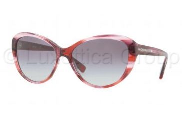 Image of DKNY DY4084 Single Vision Prescription Sunglasses DY4084-352911-5716 - Lens Diameter 57 mm, Frame Color Raspberry Tortoise