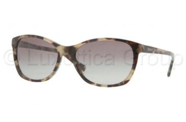 Image of DKNY DY4093 Single Vision Prescription Sunglasses DY4093-355411-5617 - Lens Diameter 56 mm, Frame Color Green Havana