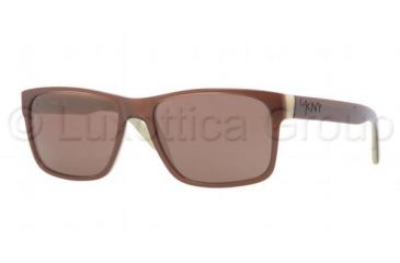 Image of DKNY DY4098 Sunglasses 339073-5517 - Brown Frame