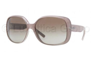 Image of DKNY DY4101 Sunglasses 358613-6215 - Peral Gray Frame, Brown Gradient Lenses