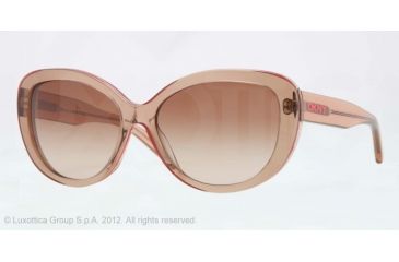 Image of DKNY DY4107 Progressive Prescription Sunglasses DY4107-360513-56 - Lens Diameter 56 mm, Lens Diameter 56 mm, Frame Color Peach