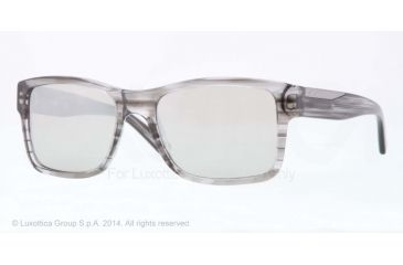 Image of DKNY DY4108 Single Vision Prescription Sunglasses DY4108-34496G-55 - Lens Diameter 55 mm, Frame Color Striped Grey