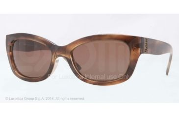Image of DKNY DY4110 Sunglasses 361473-54 - Havana Mushroom Frame, Brown Lenses