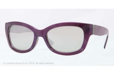 Image of DKNY DY4110 Sunglasses 36336G-54 - Violet Frame, Grey Mirror Silver Lenses