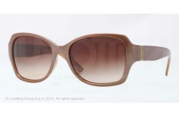 Image of DKNY DY4111 Sunglasses 363113-57 - Metallized Brown Frame, Brown Gradient Lenses