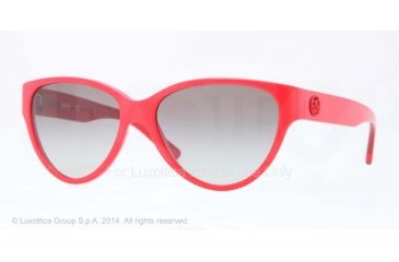 Image of DKNY DY4112 Bifocal Prescription Sunglasses DY4112-363411-56 - Lens Diameter 56 mm, Frame Color Top Red On Transp Red