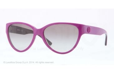 Image of DKNY DY4112 Bifocal Prescription Sunglasses DY4112-363611-56 - Lens Diameter 56 mm, Frame Color Top Violet On Transp Violet