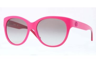 Image of DKNY DY4113 Sunglasses 363511-57 - Top Fuxia On Transp Fuxia Frame, Gray Gradient Lenses