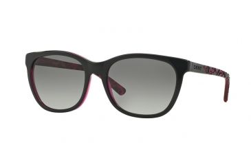 Image of DKNY DY4115 Progressive Prescription Sunglasses DY4115-357311-56 - Lens Diameter 56 mm, Frame Color Top Black On Tr Violet