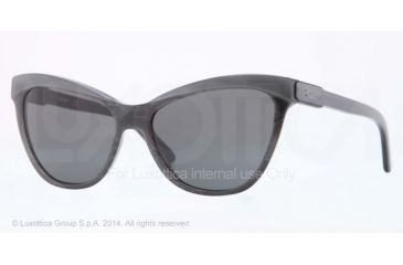 Image of DKNY DY4116 Sunglasses 343887-56 - Top Grey On Black Frame, Grey Lenses