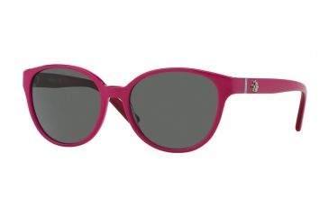 Image of DKNY DY4117M Progressive Prescription Sunglasses DY4117M-363587-55 - Lens Diameter 55 mm, Frame Color Top Fuxia On Transp Fuxia