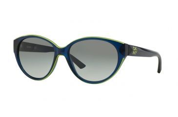 Image of DKNY DY4120 Sunglasses 365911-57 - Blue Frame, Grey Grdient Lenses