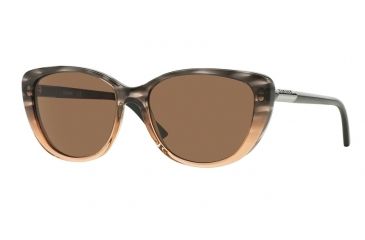 Image of DKNY DY4121 Single Vision Prescription Sunglasses DY4121-366073-56 - Lens Diameter 56 mm, Frame Color Brown Tr Grad Str Brown