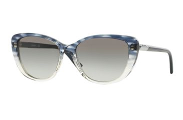 Image of DKNY DY4121 Single Vision Prescription Sunglasses DY4121-366111-56 - Lens Diameter 56 mm, Frame Color Tr Grad Striped Grey Blue