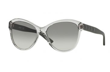 Image of DKNY DY4123 Sunglasses 365311-57 - Transparent Grey Frame, Grey Gradient Lenses