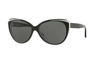 Image of DKNY DY4125 Progressive Prescription Sunglasses DY4125-362787-57 - Lens Diameter 57 mm, Frame Color Top Black On White