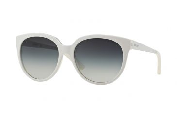 Image of DKNY DY4128 Sunglasses 36798G-56 - Opal White Frame, Grey Gradient Lenses