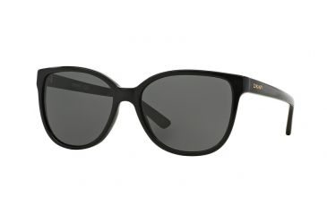 Image of DKNY DY4129 Sunglasses 300187-57 - Black Frame, Gray Lenses